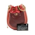 Pikkukuva 9 / 9: Pre-owned Chanel CC Quilted Calfskin Drawstring Bucket Bag Red
