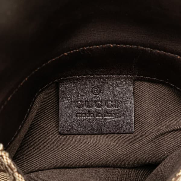 Pre-owned Gucci GG Canvas Belt Bag  Brown