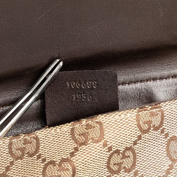 Pre-owned Gucci GG Canvas Belt Bag Brown