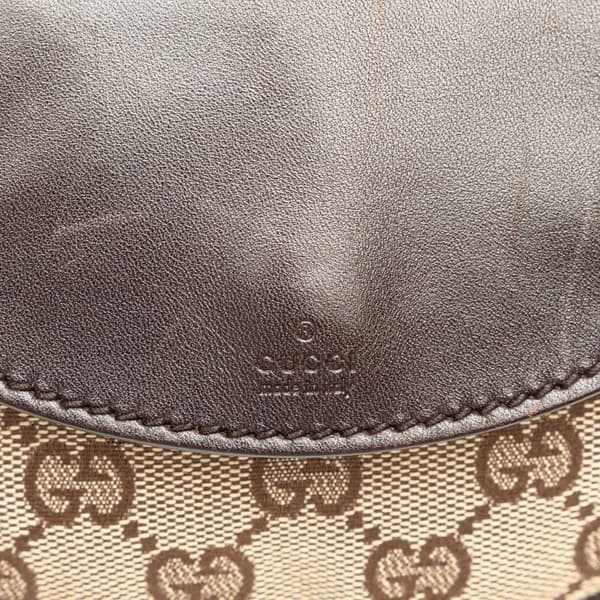 Pre-owned Gucci GG Canvas Belt Bag Brown
