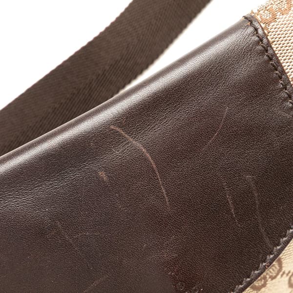 Pre-owned Gucci GG Canvas Belt Bag Brown