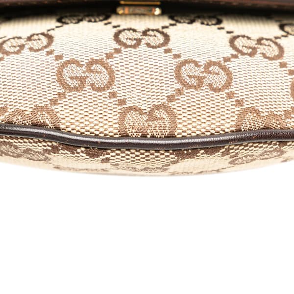 Pre-owned Gucci GG Canvas Belt Bag Brown