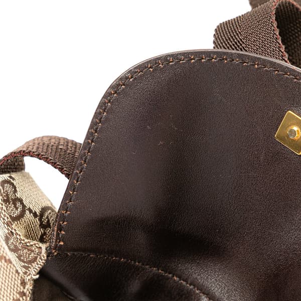 Pre-owned Gucci GG Canvas Belt Bag Brown