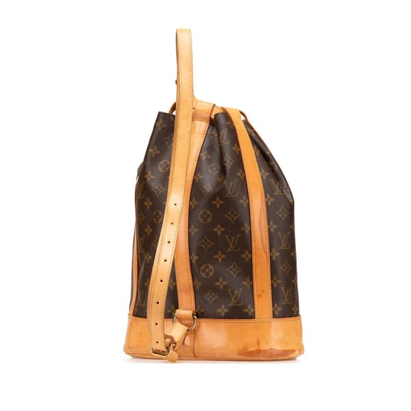 Pre-owned Louis Vuitton Monogram Randonnee PM Brown