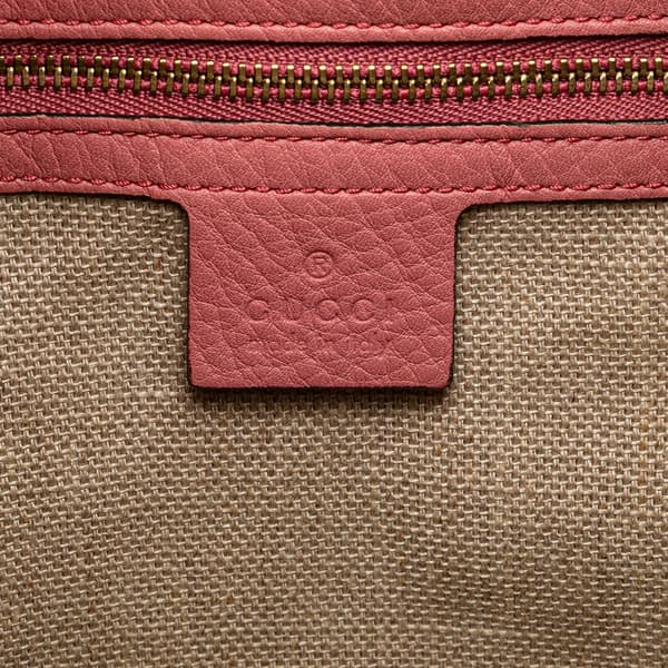 Pre-owned Gucci GG Canvas Drawstring Bucket Bag Brown