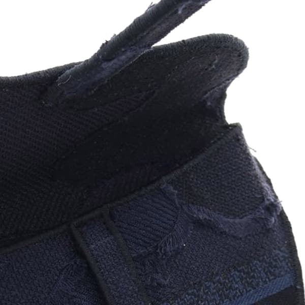 Pre-owned Dior Canvas Embroidered Camouflage Saddle Belt Bag Blue
