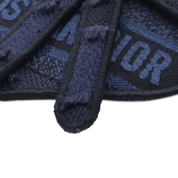 Pre-owned Dior Canvas Embroidered Camouflage Saddle Belt Bag Blue