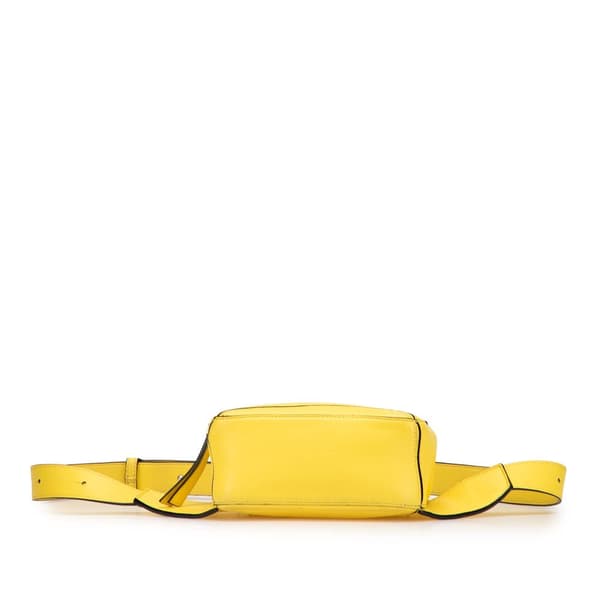 Pre-owned LOEWE Mini Calfskin Puzzle Bumbag Yellow