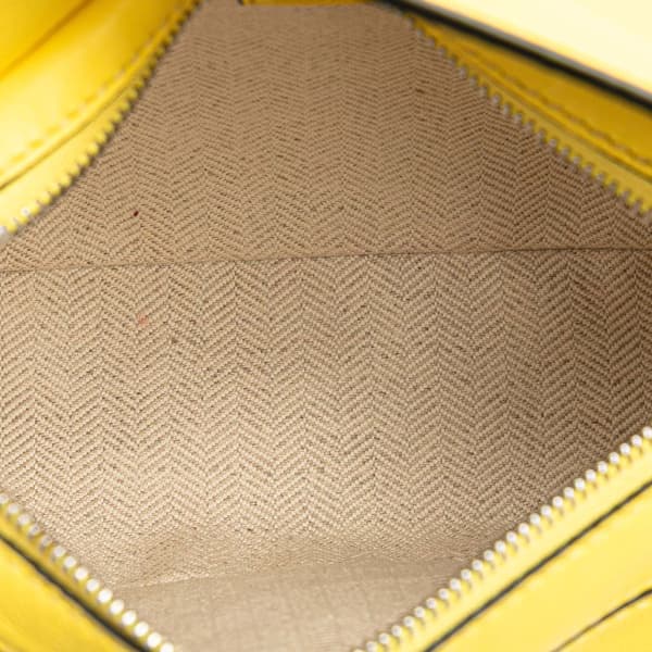Pre-owned LOEWE Mini Calfskin Puzzle Bumbag Yellow