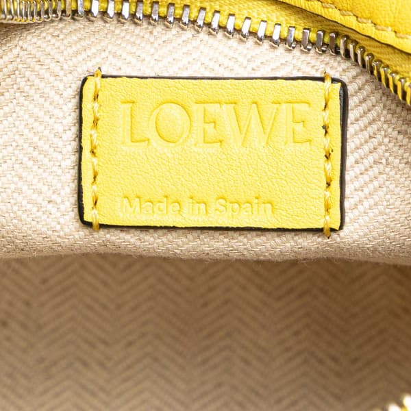 Pre-owned LOEWE Mini Calfskin Puzzle Bumbag Yellow