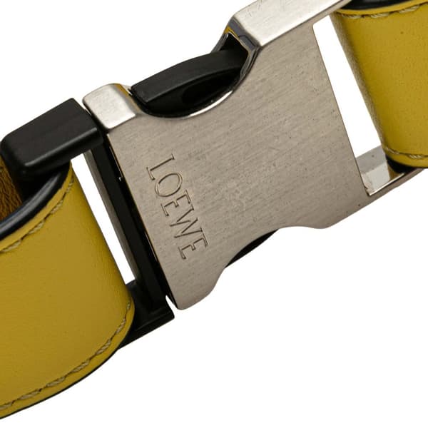 Pre-owned LOEWE Mini Calfskin Puzzle Bumbag Yellow