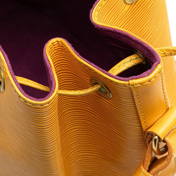 Pre-owned Louis Vuitton Epi Petit Noe Yellow
