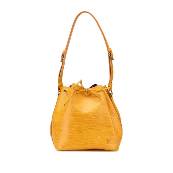 Pre-owned Louis Vuitton Epi Petit Noe Yellow