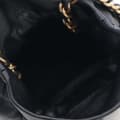 Miniatyrbillede 8 af 10: Pre-owned Chanel Mini Quilted Calfskin Drawstring Bucket Bag Black