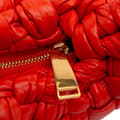 Pikkukuva 7 / 10: Pre-owned Bottega Veneta Foulard Intrecciato Calfskin Banana Hobo Red