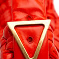 Pikkukuva 8 / 10: Pre-owned Bottega Veneta Foulard Intrecciato Calfskin Banana Hobo Red