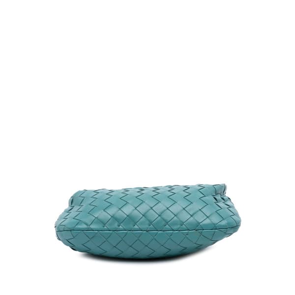 Pre-owned Bottega Veneta Mini Nappa Intrecciato Jodie Blue