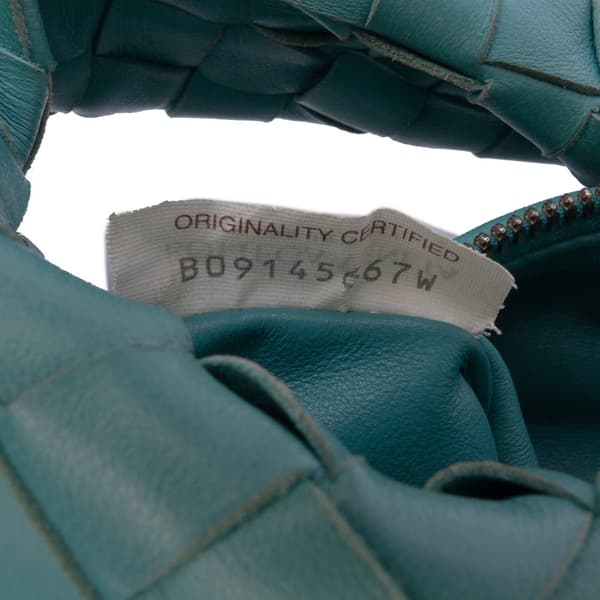Pre-owned Bottega Veneta Mini Nappa Intrecciato Jodie Blue