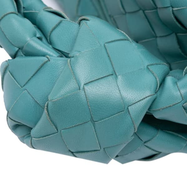 Pre-owned Bottega Veneta Mini Nappa Intrecciato Jodie Blue