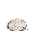 Miniatyrbild 3 av 10: Pre-owned Louis Vuitton Monogram Multicolore Fringe Bucket White