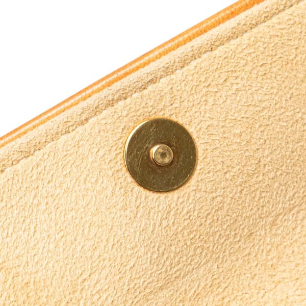 Pre-owned Louis Vuitton Monogram Pochette Florentine Brown