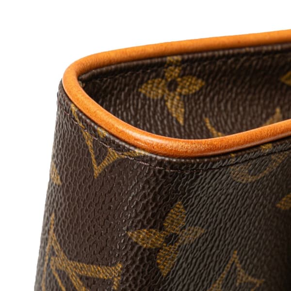 Pre-owned Louis Vuitton Monogram Pochette Florentine Brown