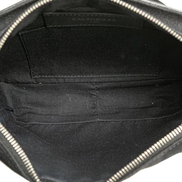 Pre-owned Balenciaga Canvas and Leather Neo Lift Belt Bag Black