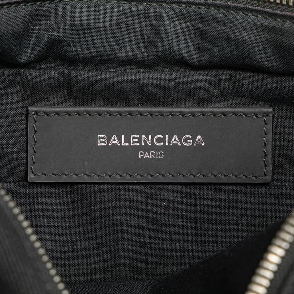 Pre-owned Balenciaga Canvas and Leather Neo Lift Belt Bag Black