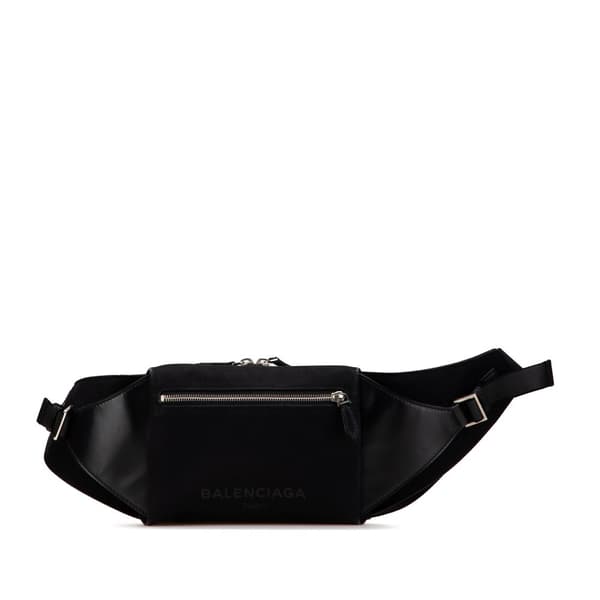 Pre-owned Balenciaga Canvas and Leather Neo Lift Belt Bag Black