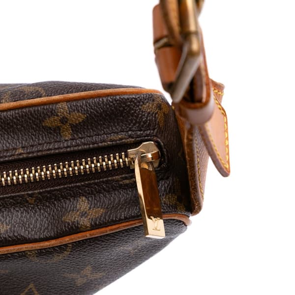 Pre-owned Louis Vuitton Monogram Croissant MM Brown