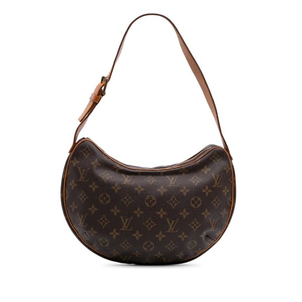 Pre-owned Louis Vuitton Monogram Croissant MM Brown