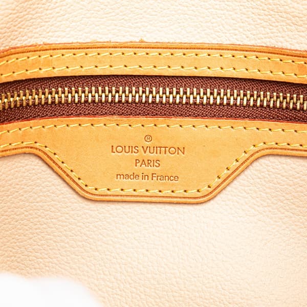 Pre-owned Louis Vuitton Monogram Petit Bucket Brown
