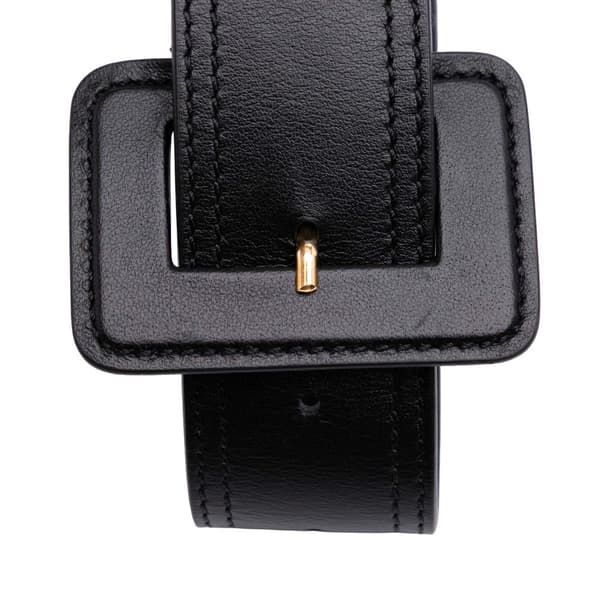 Pre-owned Jacquemus Leather La Ceinture Carree Belt Bag Black