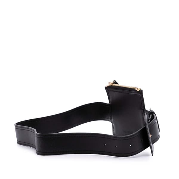 Pre-owned Jacquemus Leather La Ceinture Carree Belt Bag Black