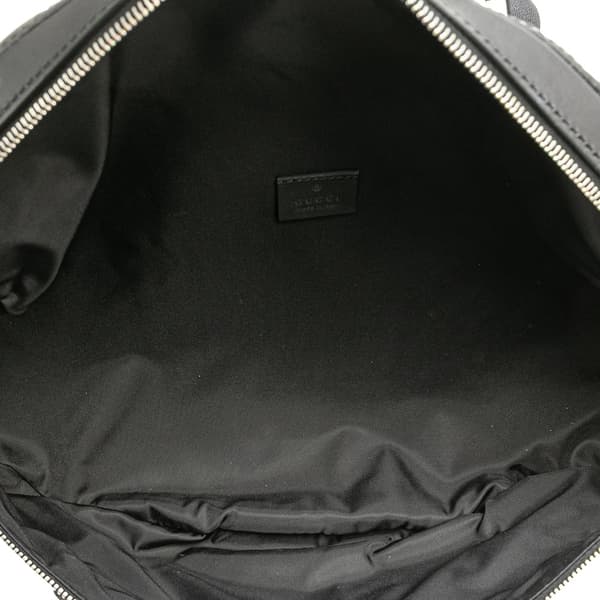 Pre-owned Gucci Guccissima Web Belt Bag Black