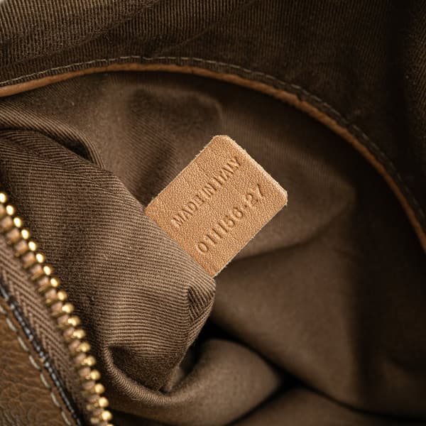 Pre-owned Chloé Large Pebbled Calfskin Marcie Hobo Brown