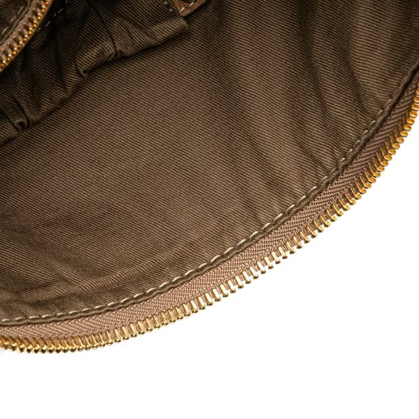 Pre-owned Chloé Large Pebbled Calfskin Marcie Hobo Brown