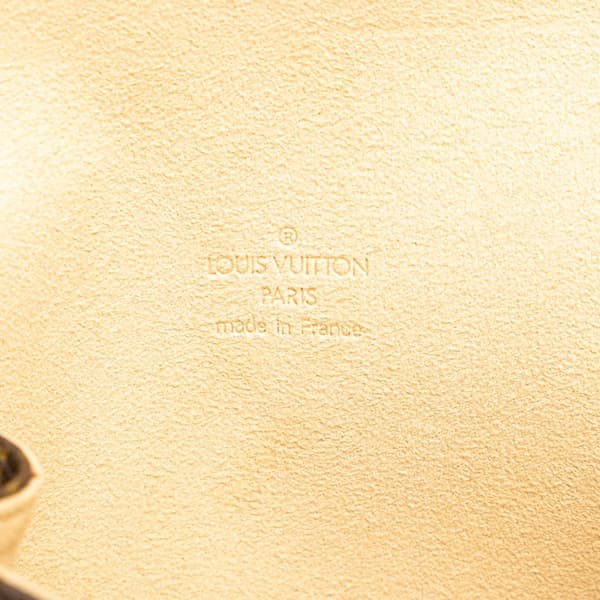 Pre-owned Louis Vuitton Monogram Pochette Florentine Brown