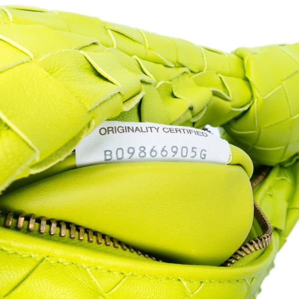 Pre-owned Bottega Veneta Mini Nappa Intrecciato Jodie Green