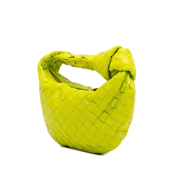 Pre-owned Bottega Veneta Mini Nappa Intrecciato Jodie Green