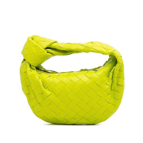 Pre-owned Bottega Veneta Mini Nappa Intrecciato Jodie Green