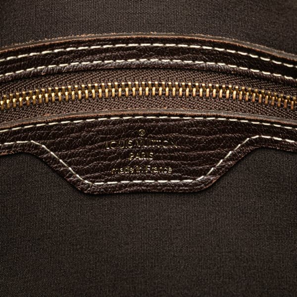 Pre-owned Louis Vuitton Monogram Mini Lin Bucket PM Brown