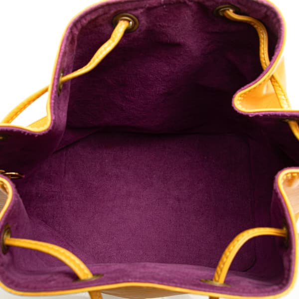 Pre-owned Louis Vuitton Epi Petit Noe Yellow