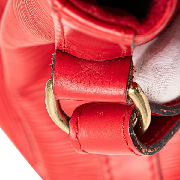 Pre-owned Louis Vuitton Epi Petit Noe Red