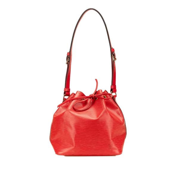 Pre-owned Louis Vuitton Epi Petit Noe Red