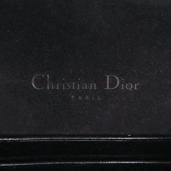 Pre-owned Dior Leather Saddle Belt Pouch Black