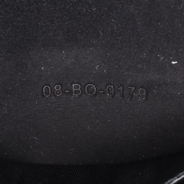Pre-owned Dior Leather Saddle Belt Pouch Black