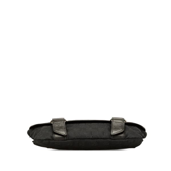 Pre-owned Gucci GG Canvas Belt Bag Black