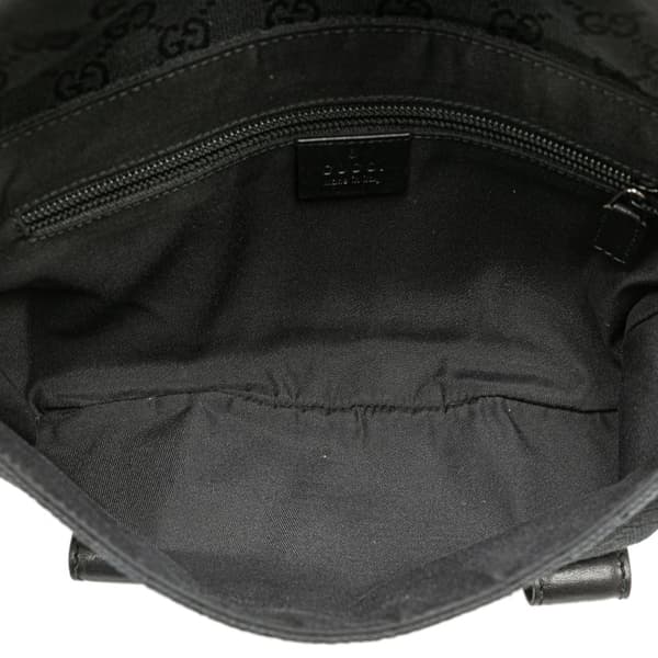 Pre-owned Gucci GG Canvas Belt Bag Black