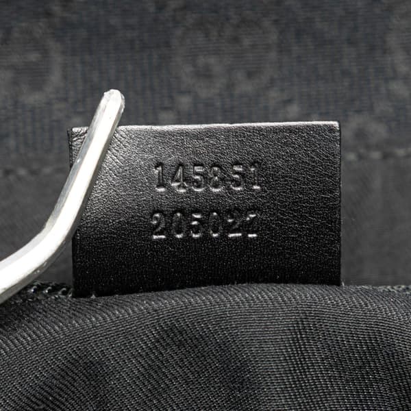 Pre-owned Gucci GG Canvas Belt Bag Black